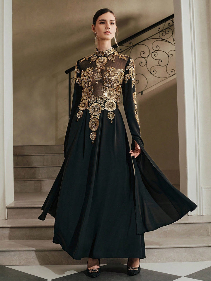 Rochie maxi SHEIN, negru