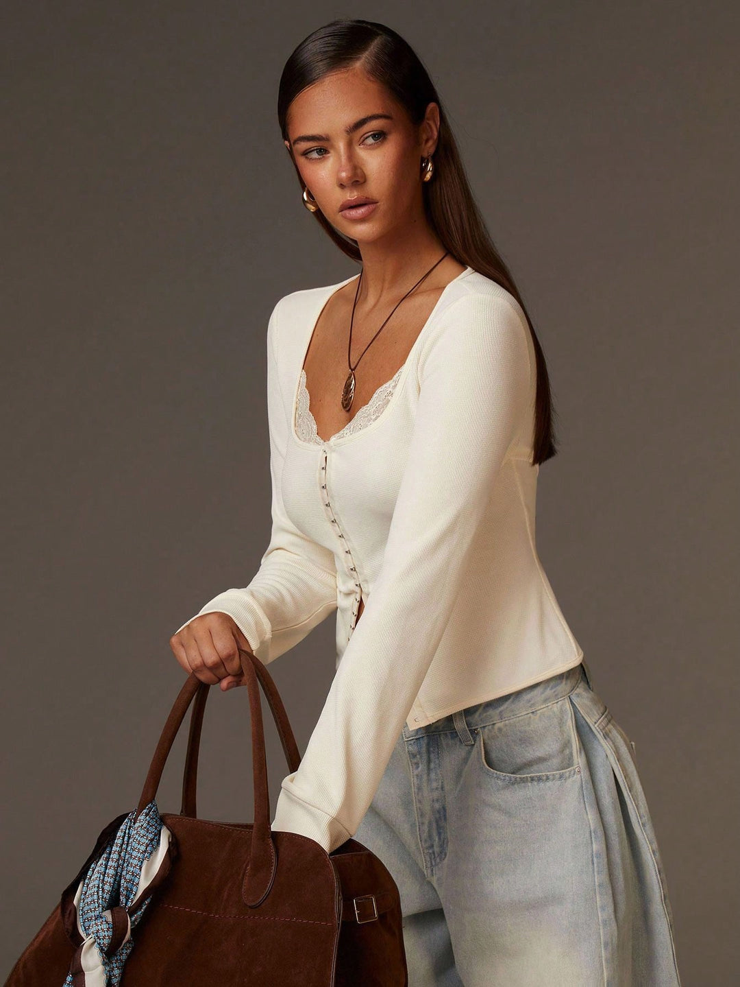 Top SHEIN, bej