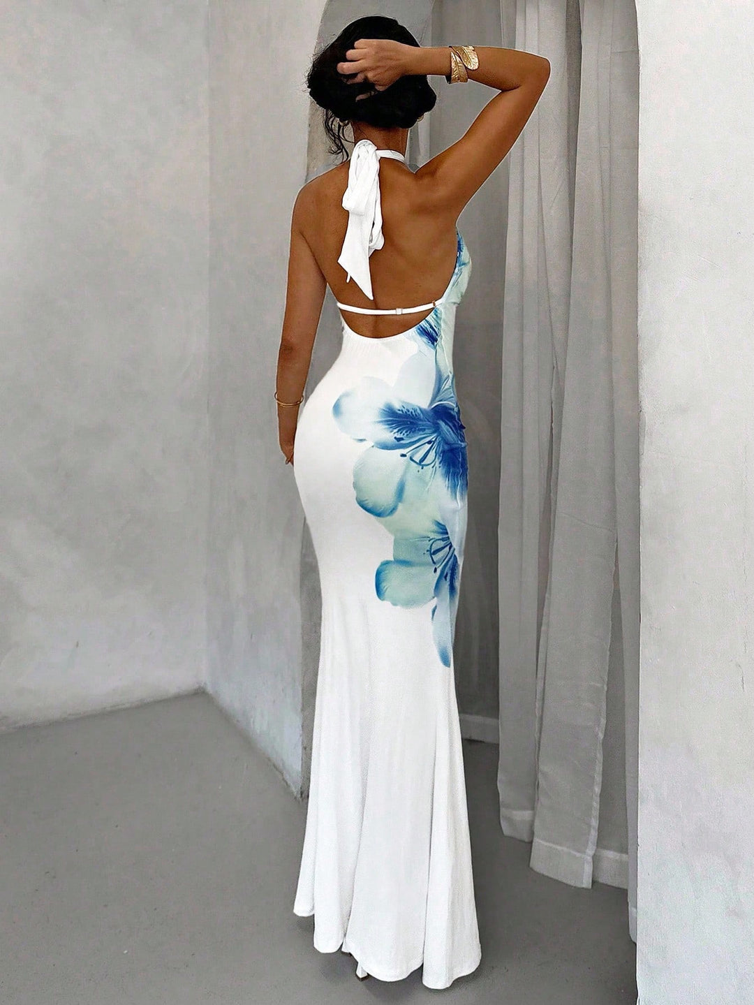 Rochie maxi SHEIN, alb