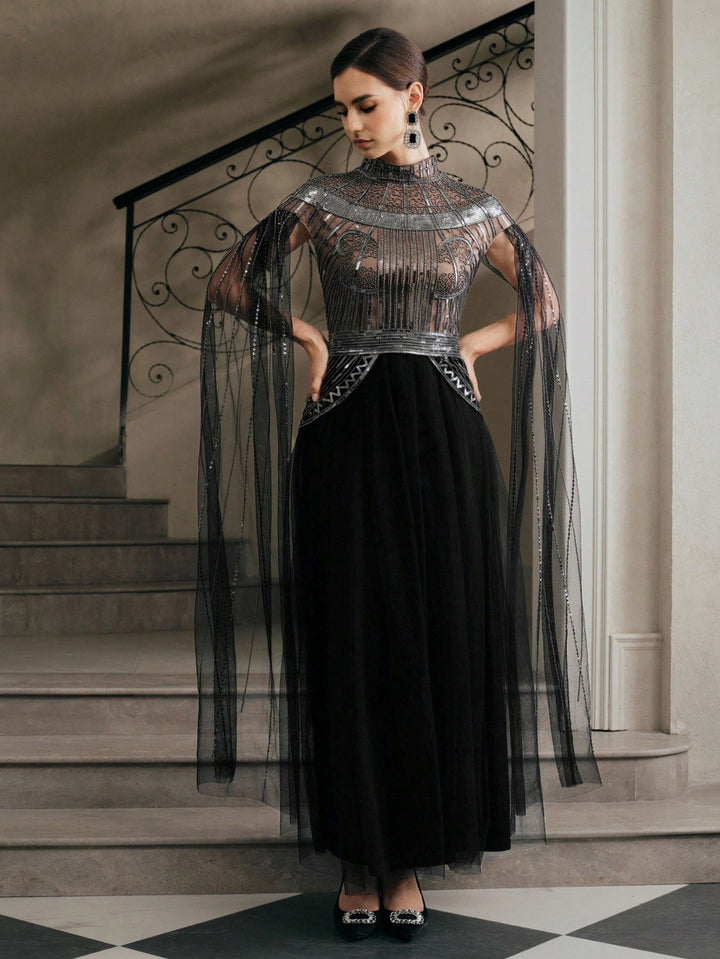 Rochie maxi SHEIN, negru