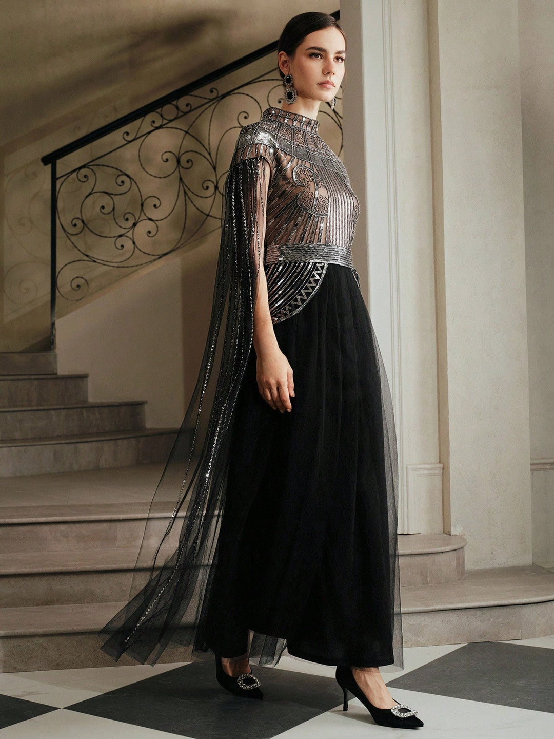 Rochie maxi SHEIN, negru