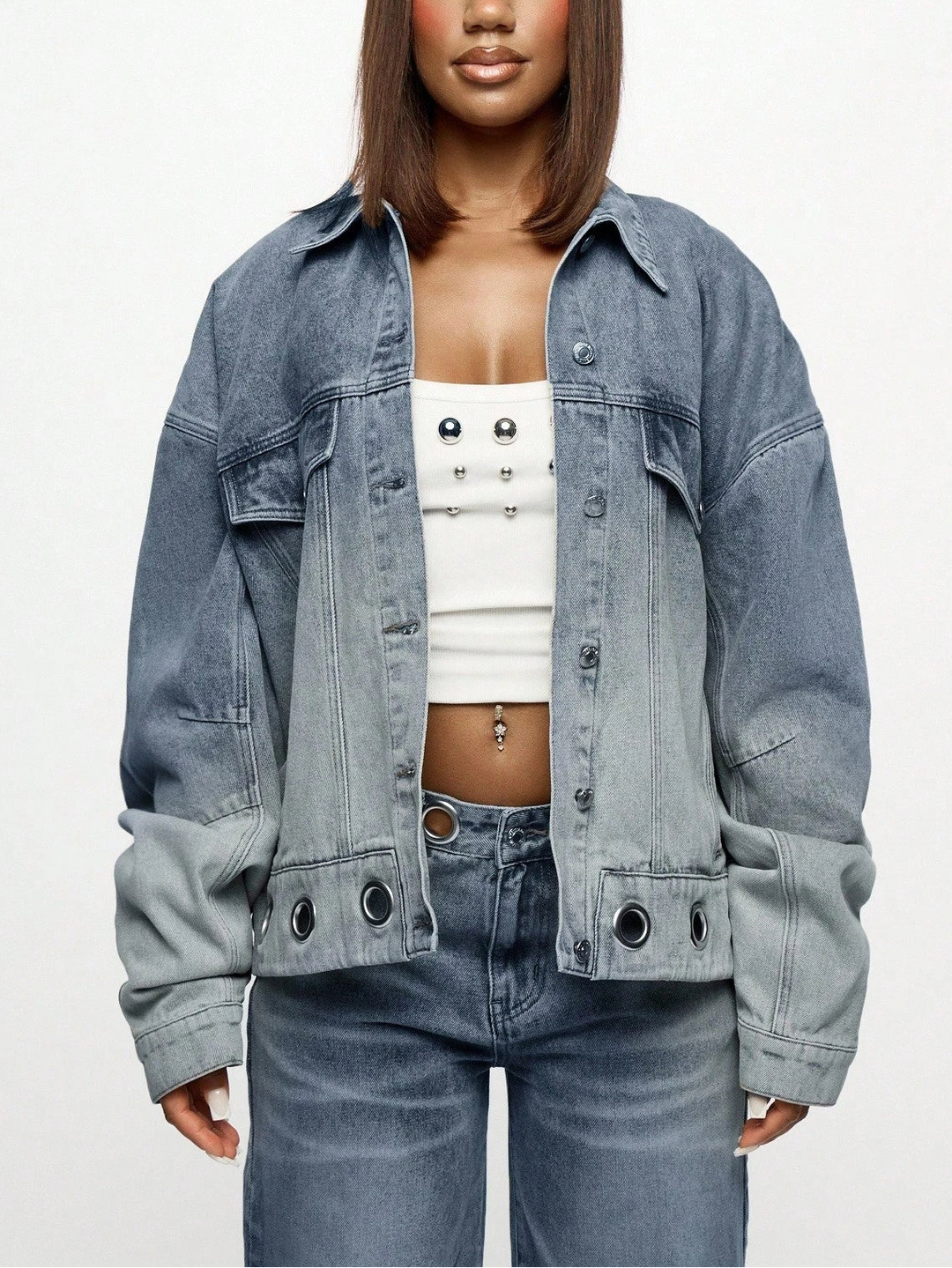 SHEIN farmerdzseki, kék