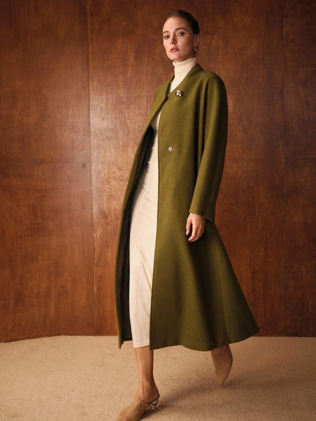 Palton SHEIN, verde