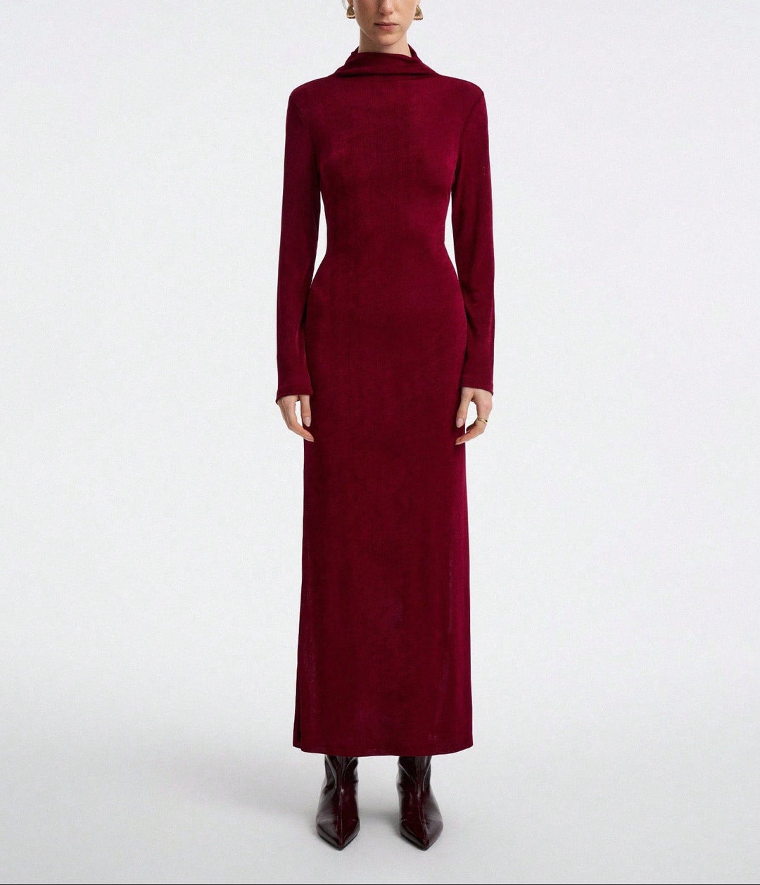 Rochie maxi SHEIN, vișiniu