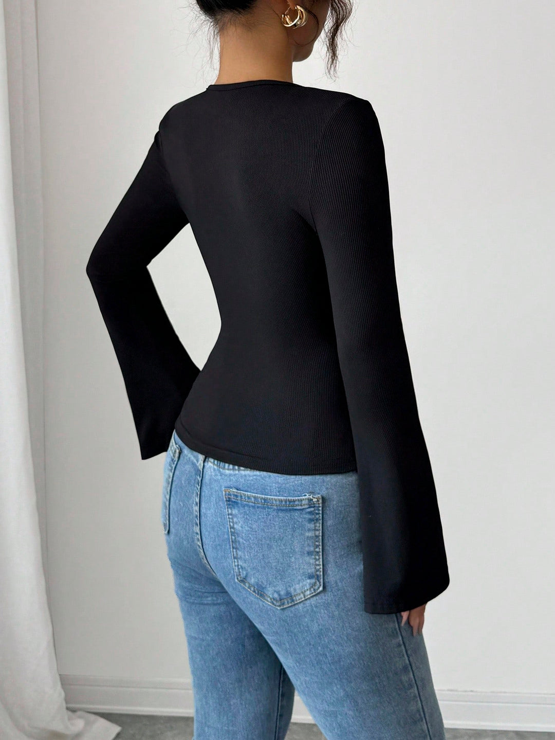 SHEIN blúz, fekete