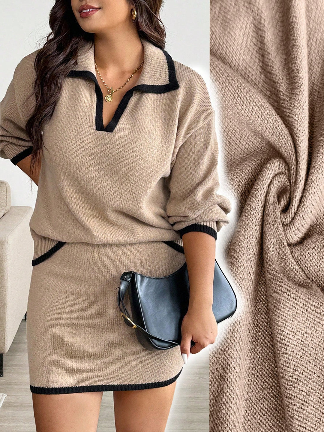 SHEIN szett, khaki