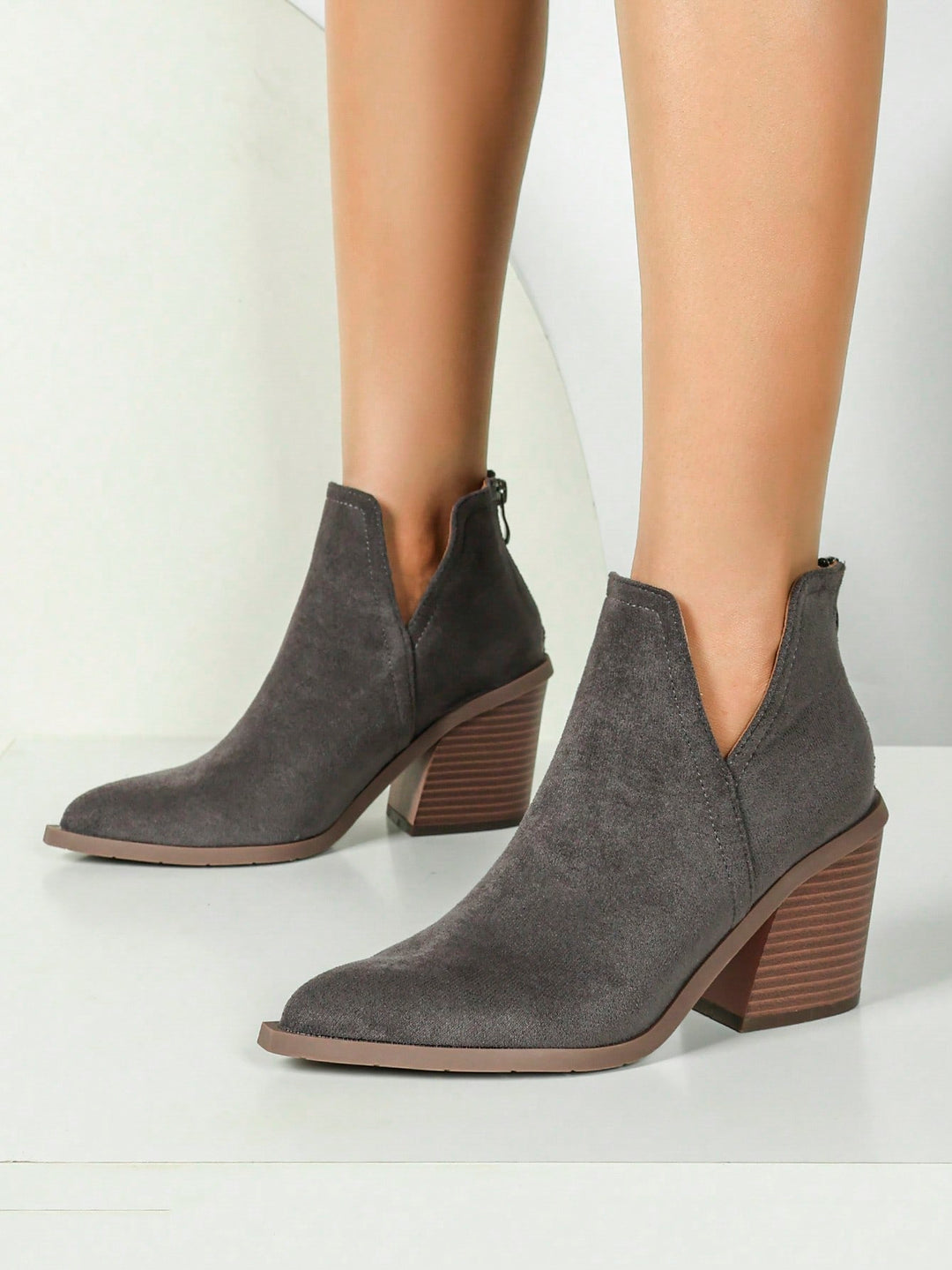 Botine SHEIN, gri