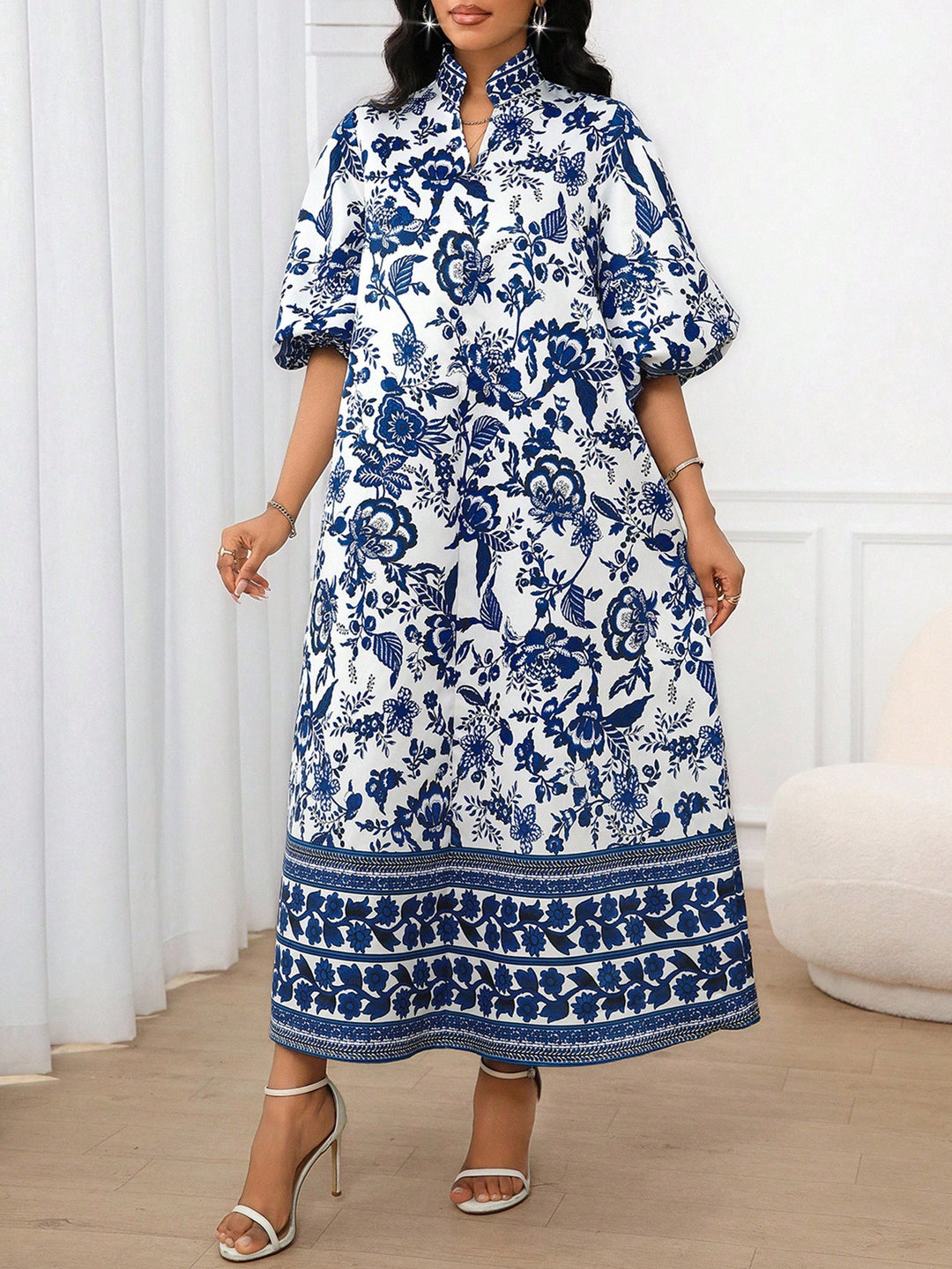Rochie maxi SHEIN, albastru