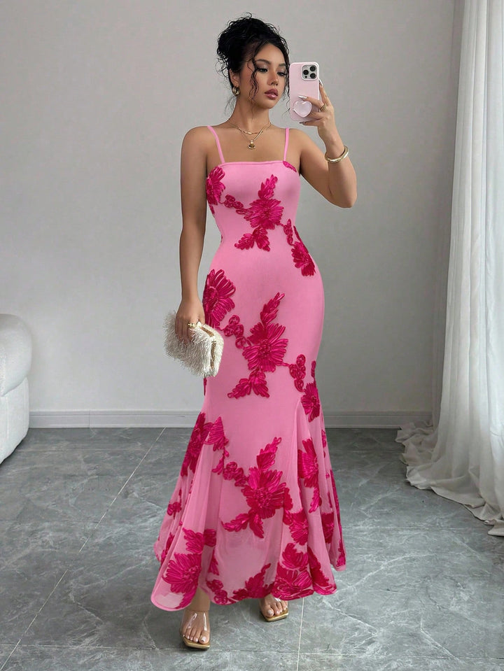 Rochie maxi SHEIN, roz