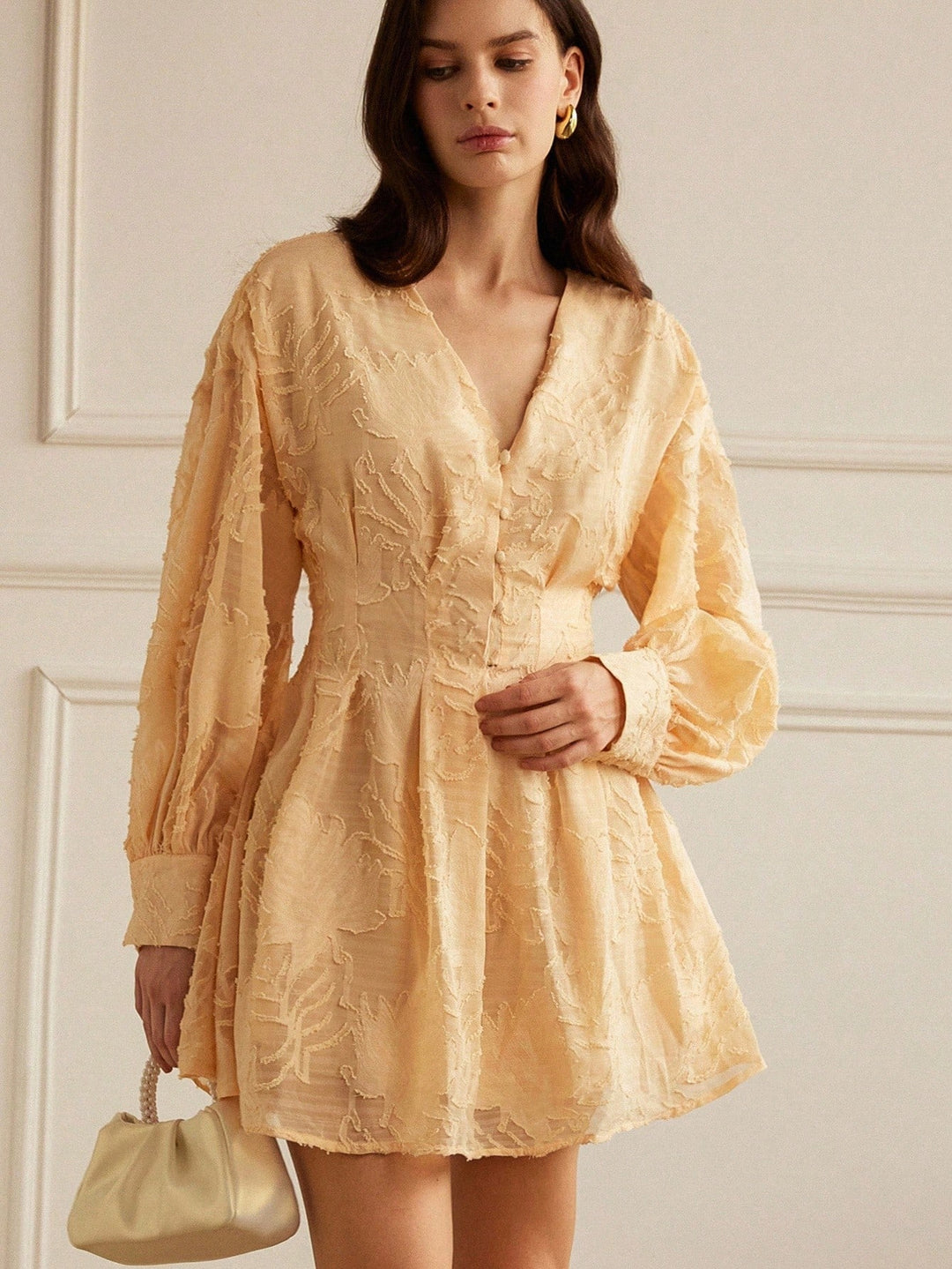 Rochie mini SHEIN, galben