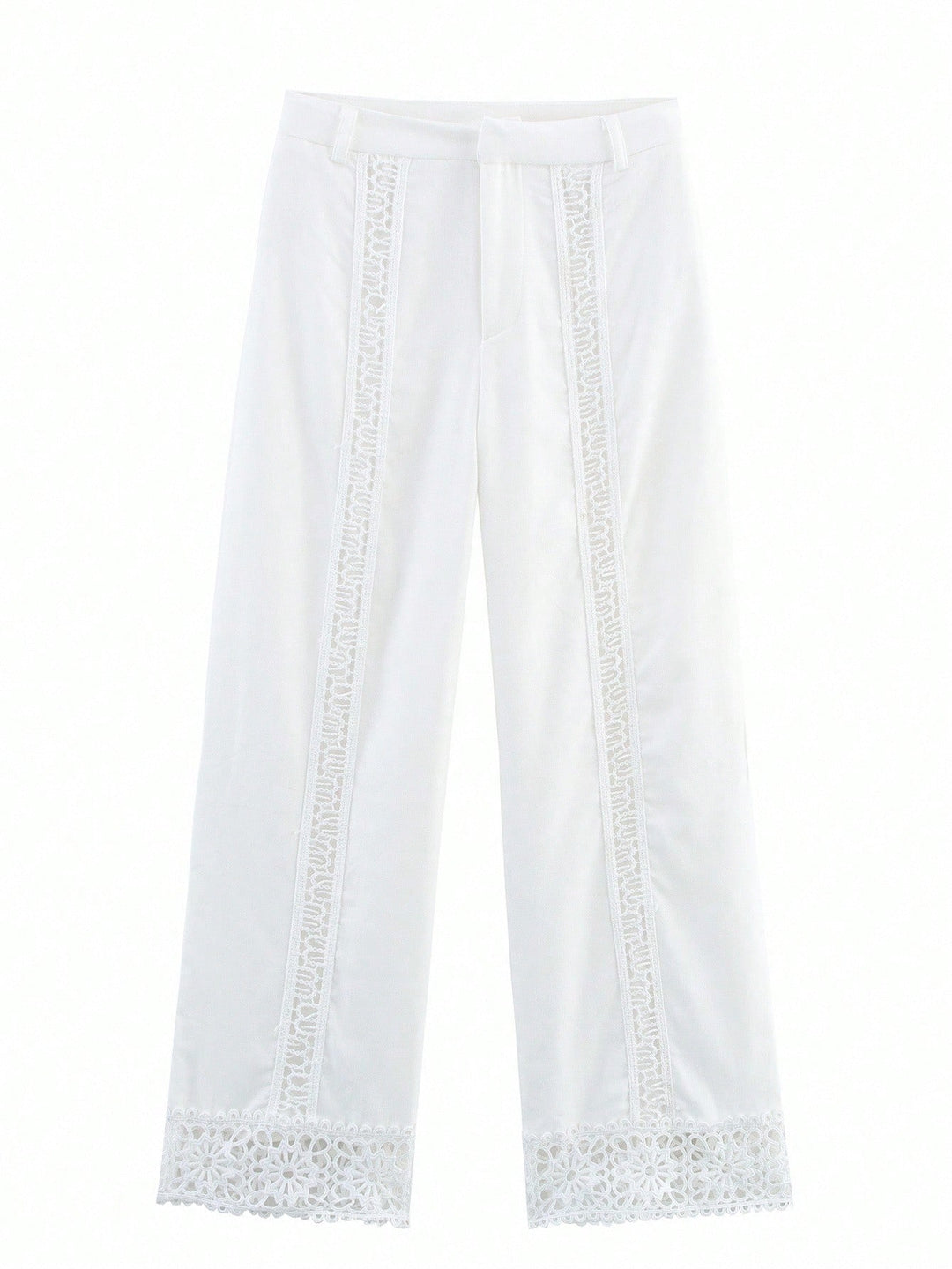Pantaloni SHEIN, alb