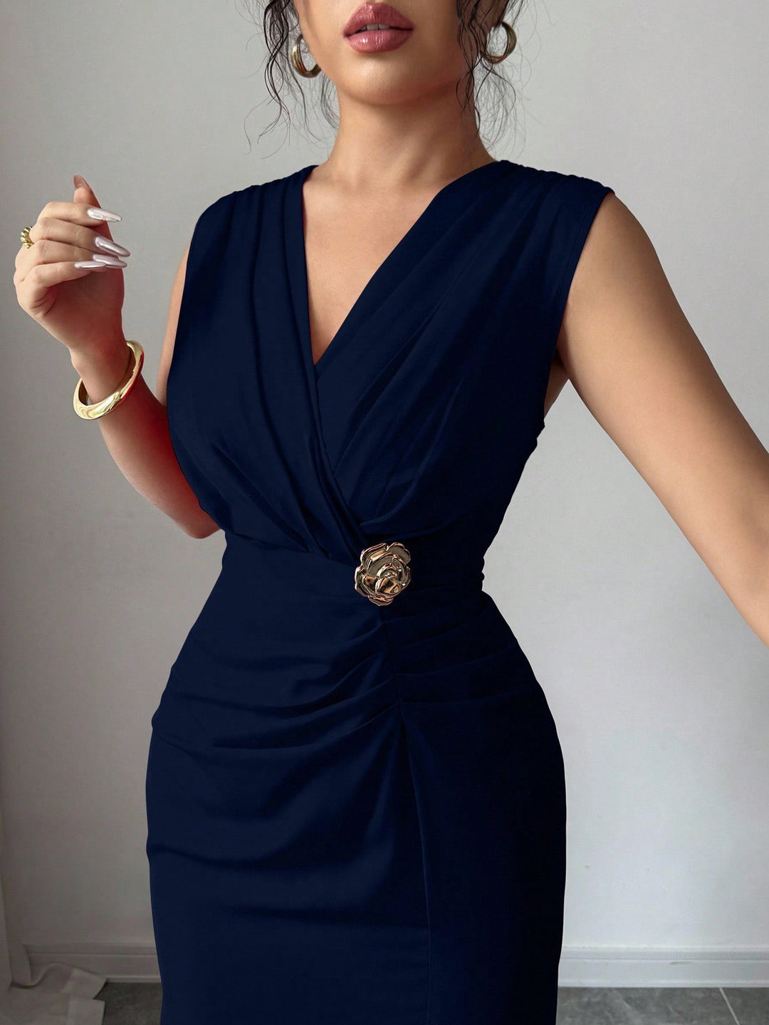 Rochie maxi SHEIN, albastru
