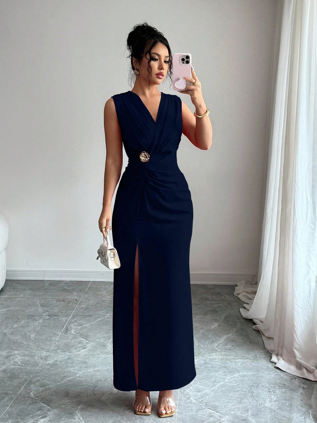 Rochie maxi SHEIN, albastru