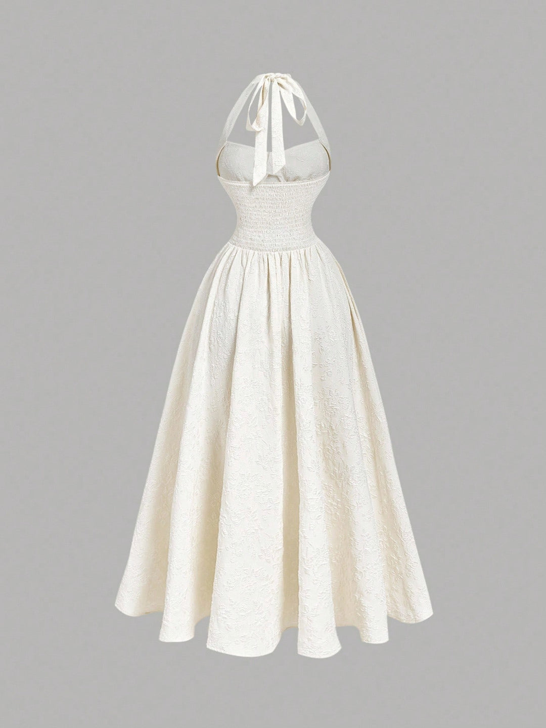 Rochie maxi SHEIN, crem