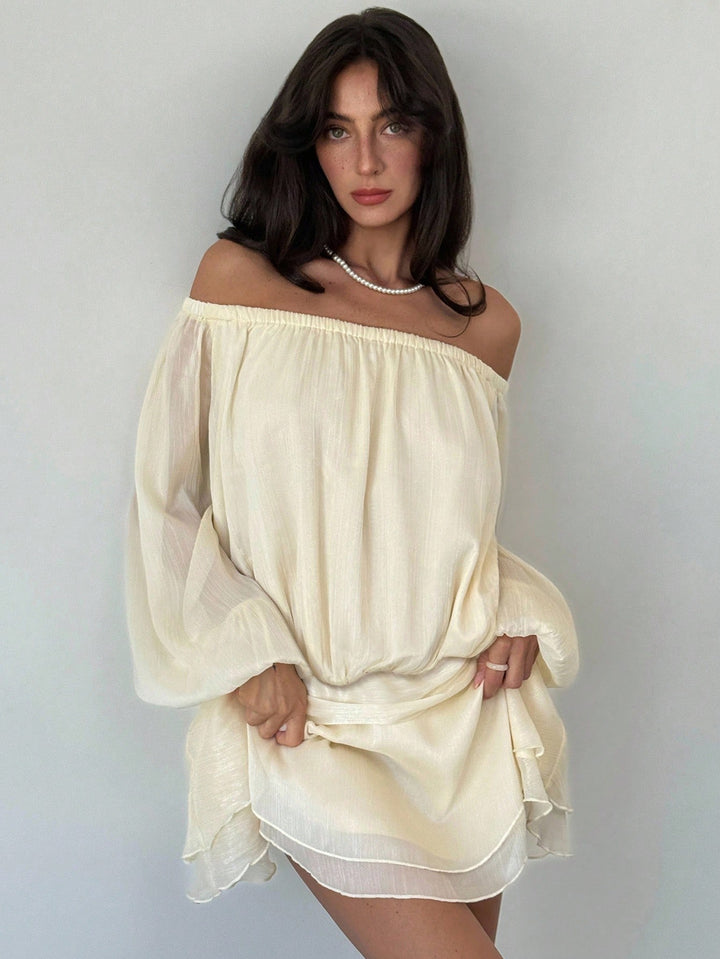 Rochie mini SHEIN, bej