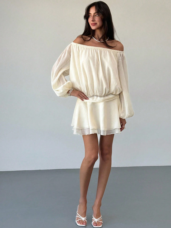 Rochie mini SHEIN, bej