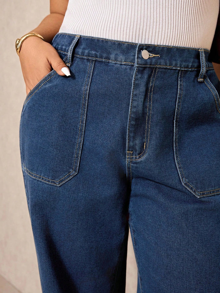 Jeans SHEIN, albastru