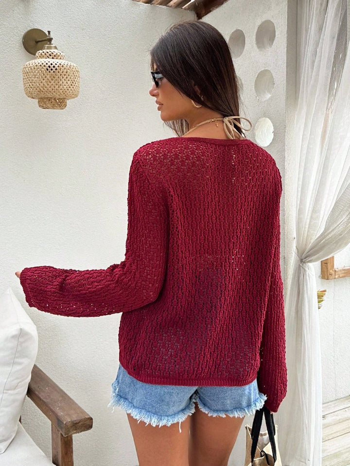 Cardigan SHEIN, vișiniu