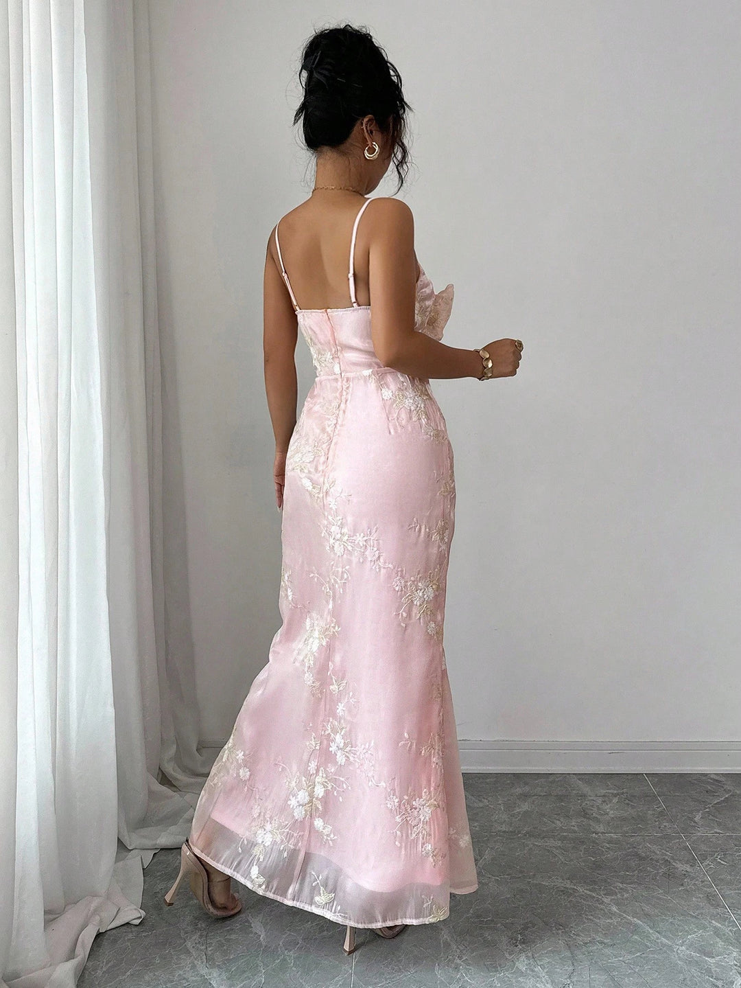 Rochie maxi SHEIN, roz