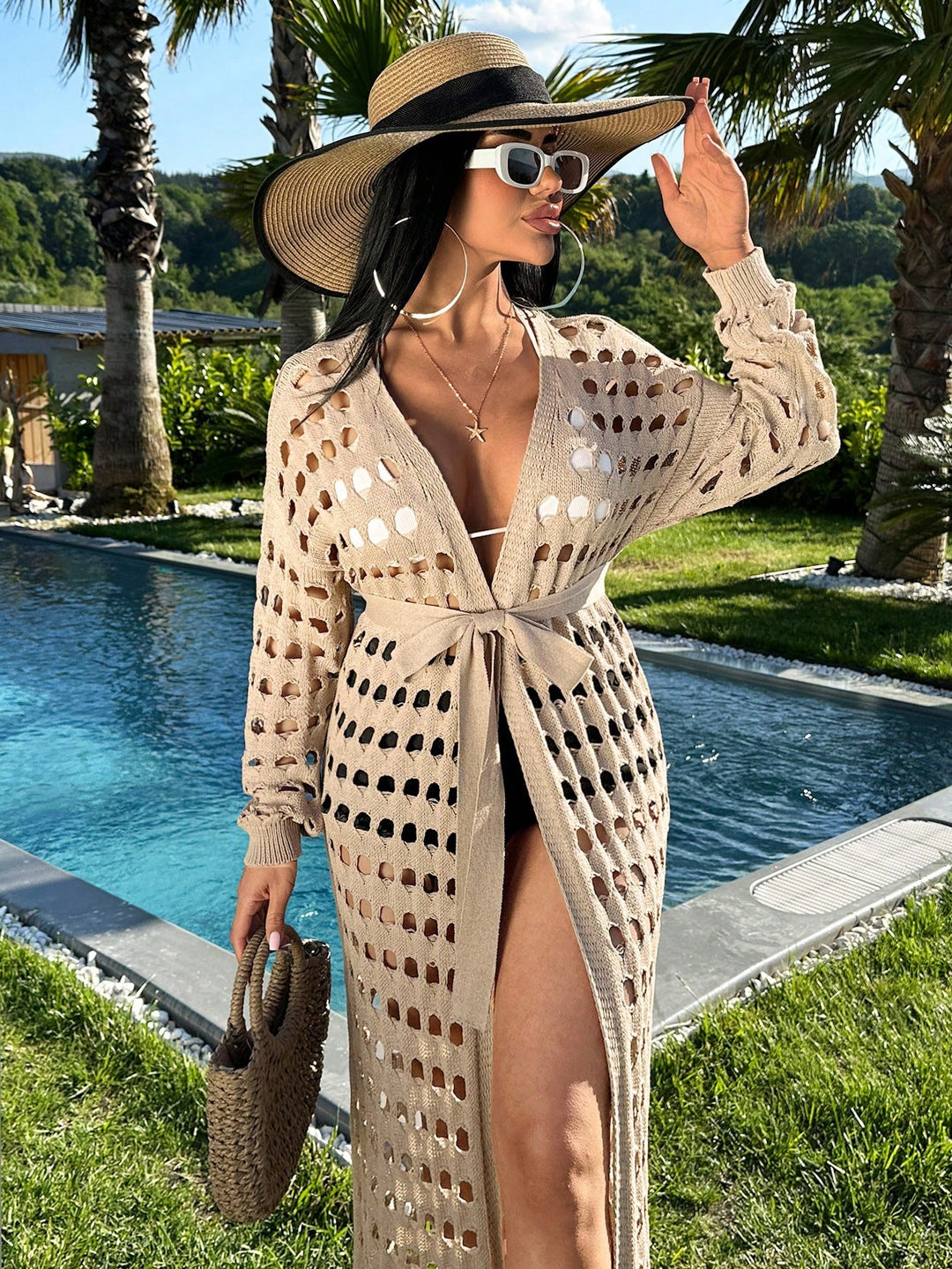 Cardigan SHEIN, bej