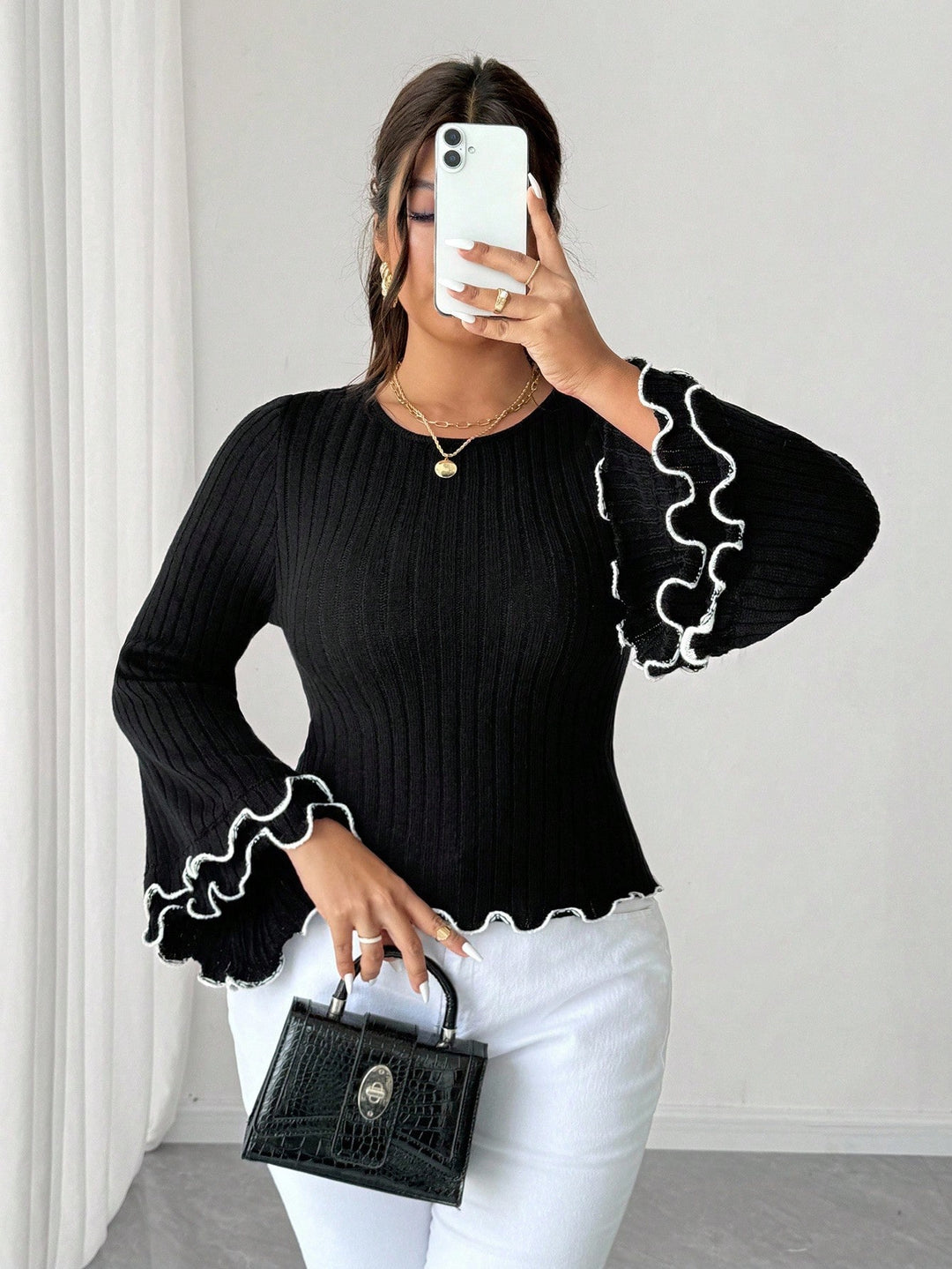 Pulover SHEIN, negru