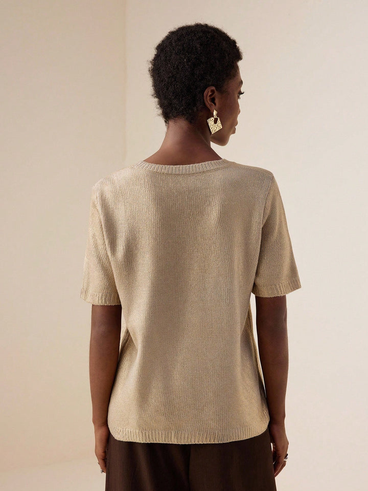 SHEIN blúz, arany