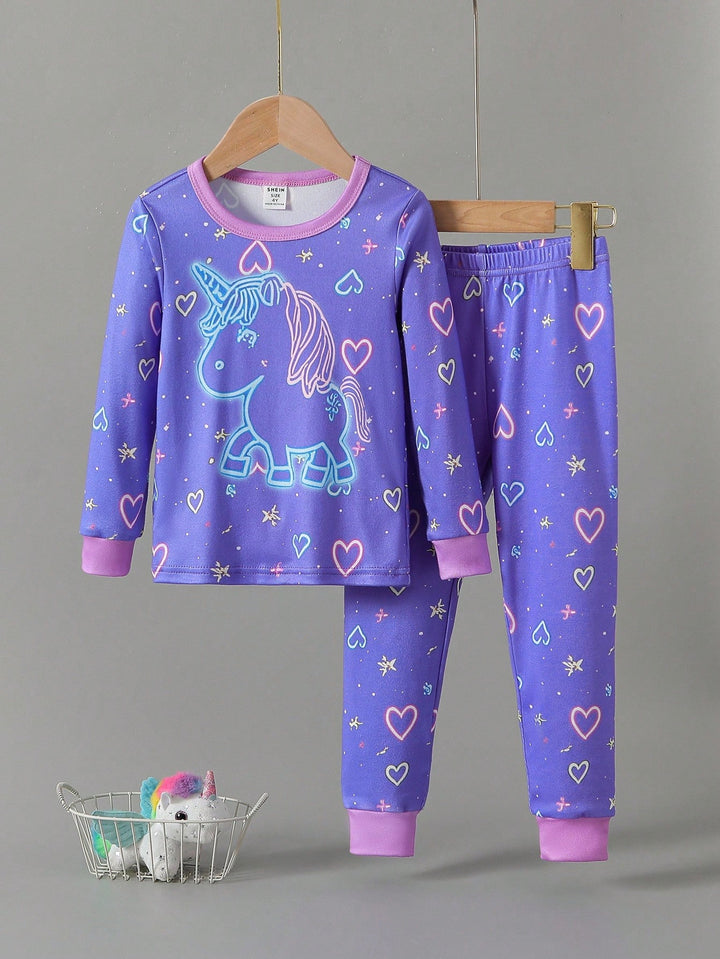 Compleu pijamale SHEIN, mov