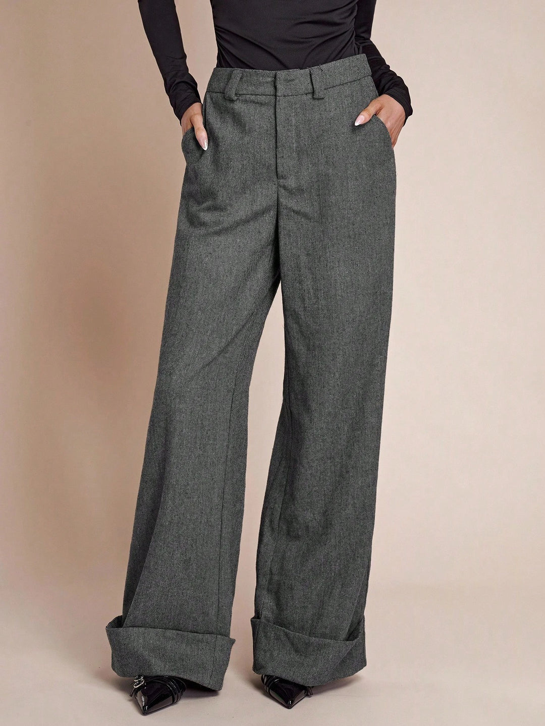 Pantaloni SHEIN, gri