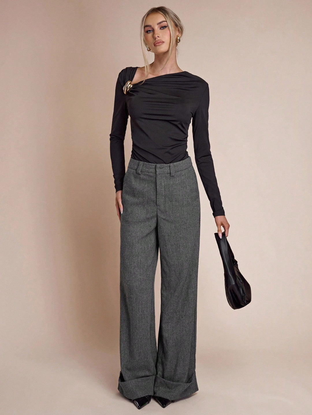 Pantaloni SHEIN, gri
