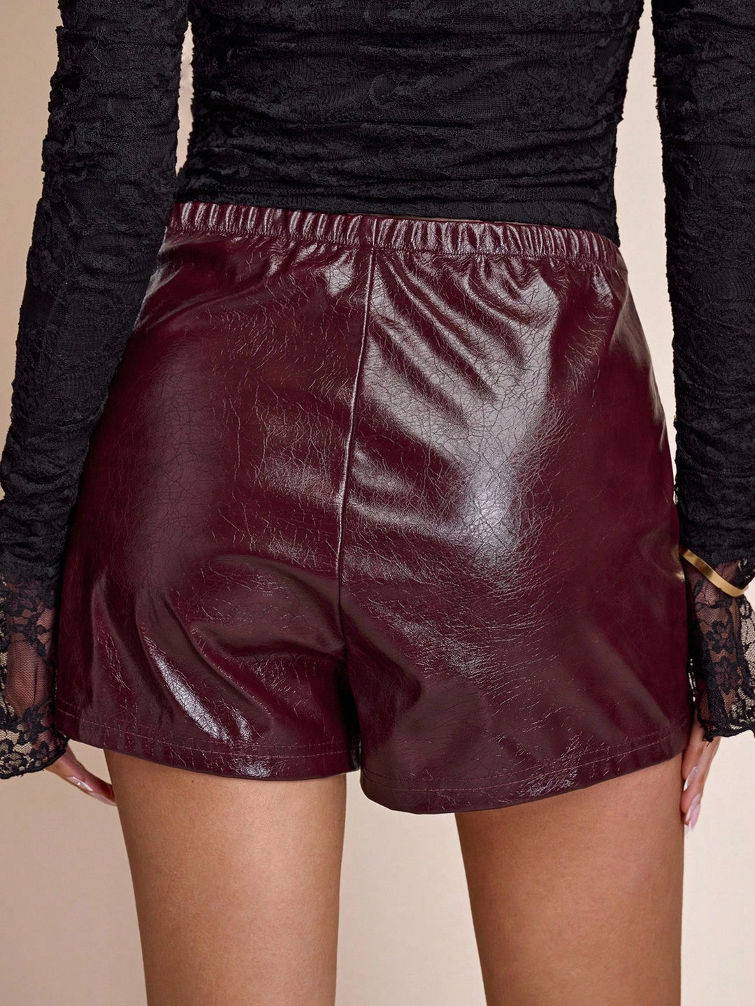 Shein skort, bordó