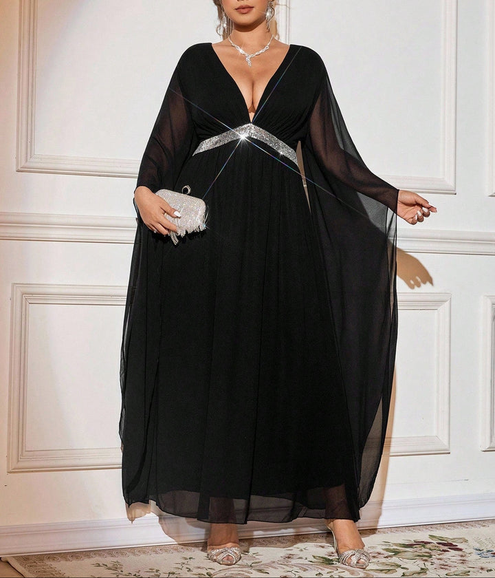 Rochie de ocazie Shein Curve+, negru