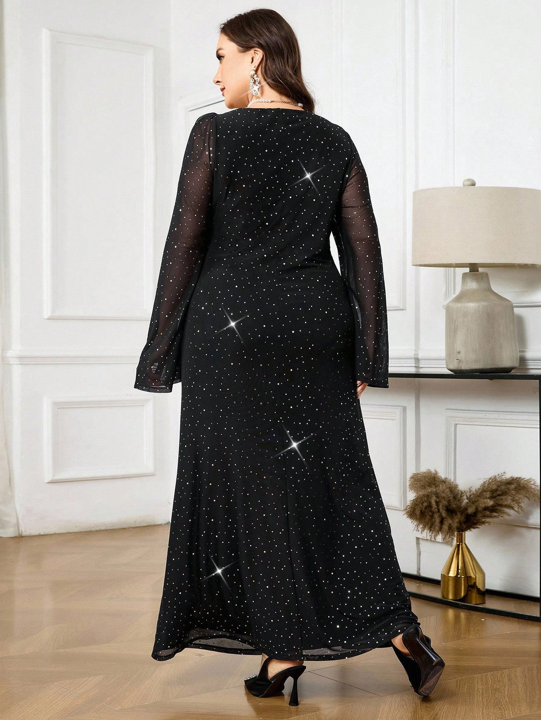 Rochie de ocazie Shein Curve+, negru