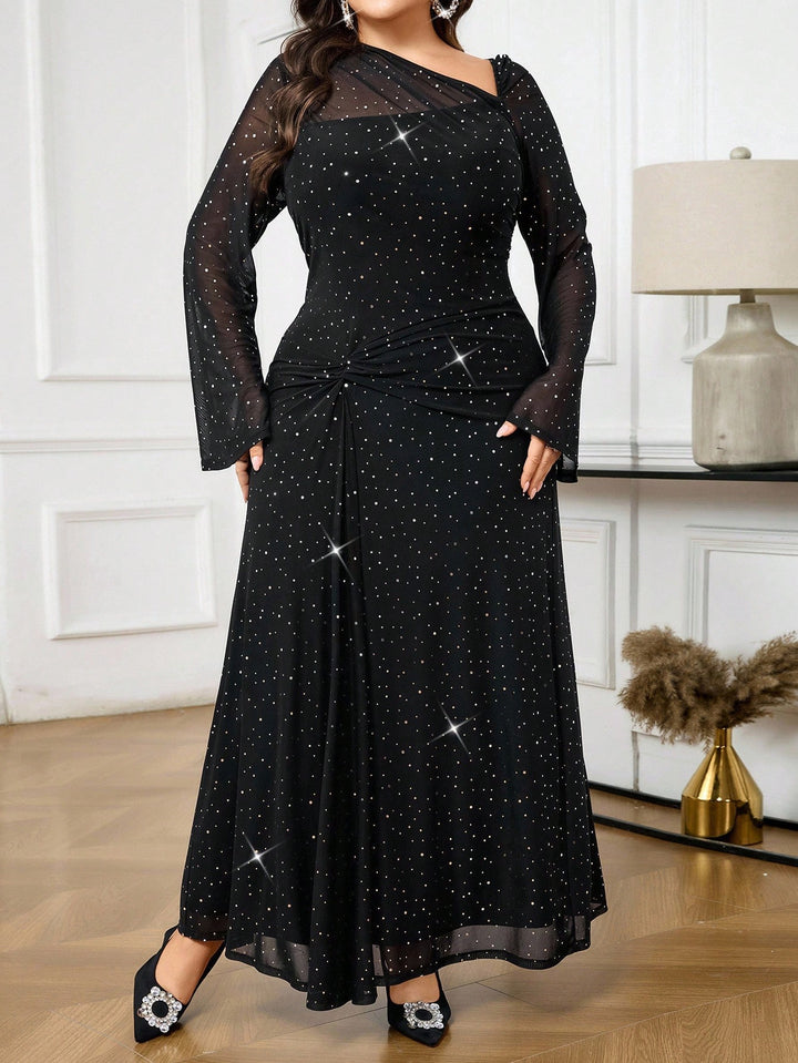 Rochie de ocazie Shein Curve+, negru