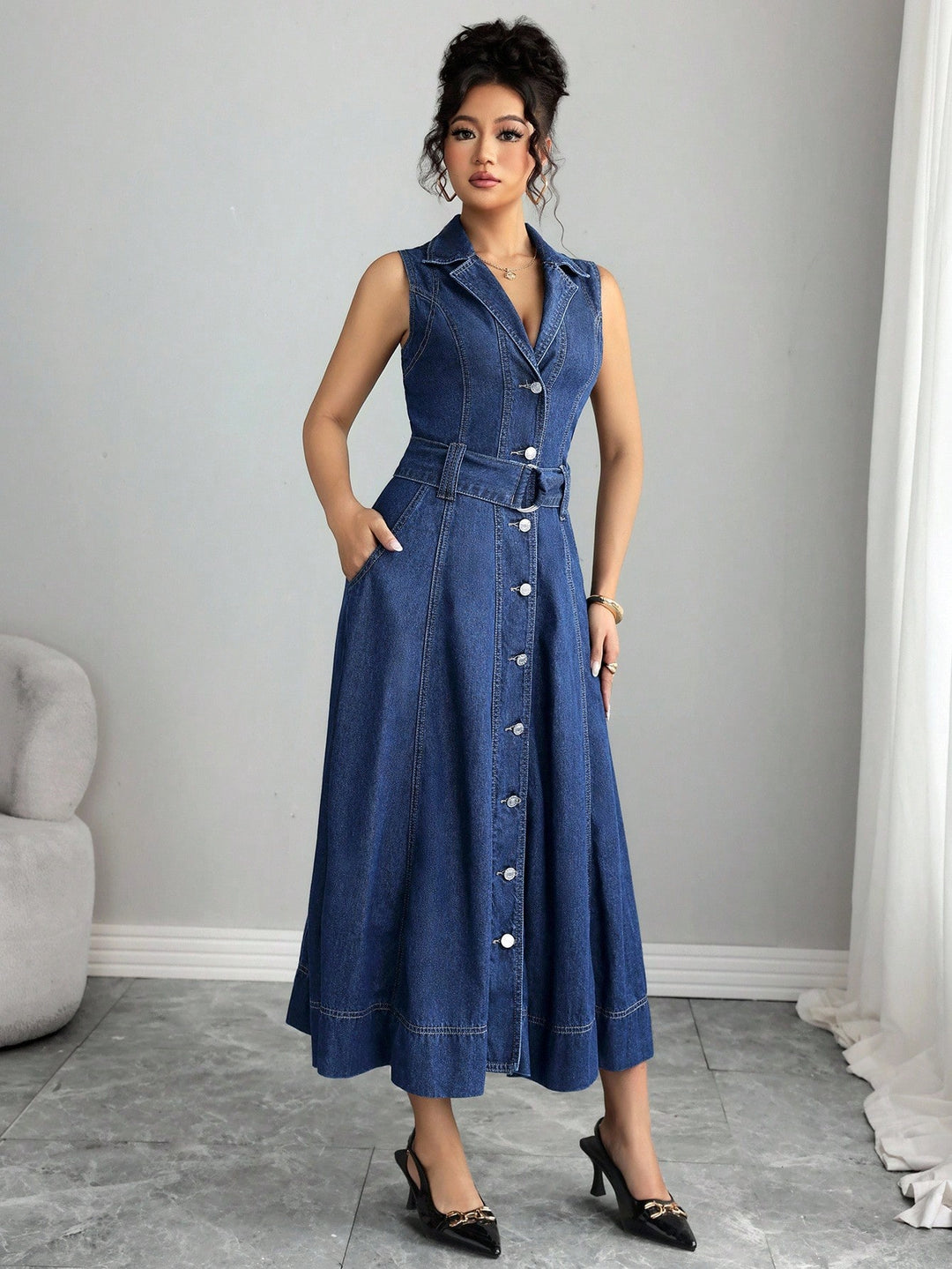 Rochie de blugi SHEIN, albastru