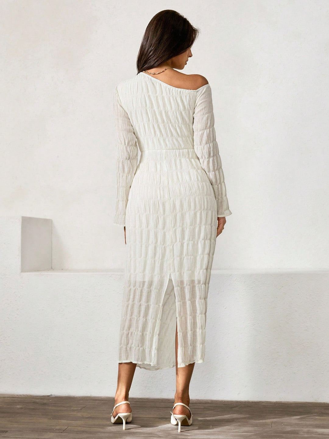 Rochie maxi SHEIN, portocaliu