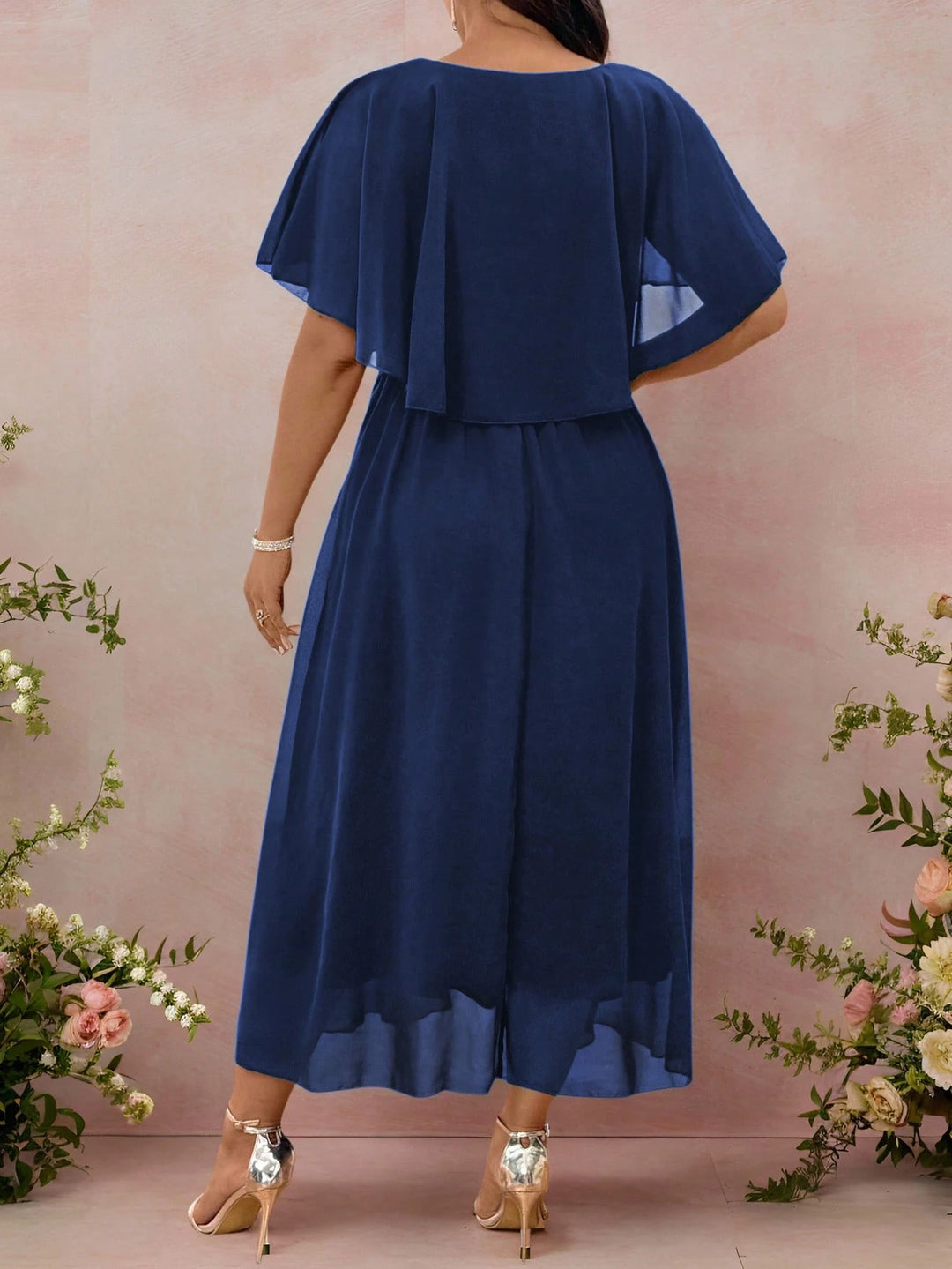Rochie midi SHEIN, albastru