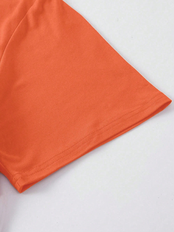 Tricou SHEIN, portocaliu