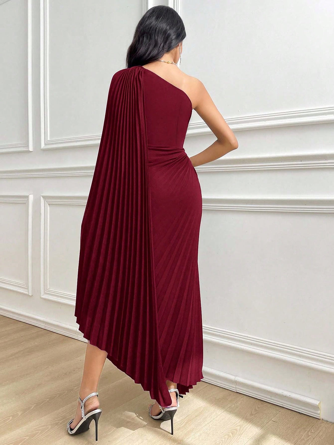 Rochie maxi SHEIN, vișiniu