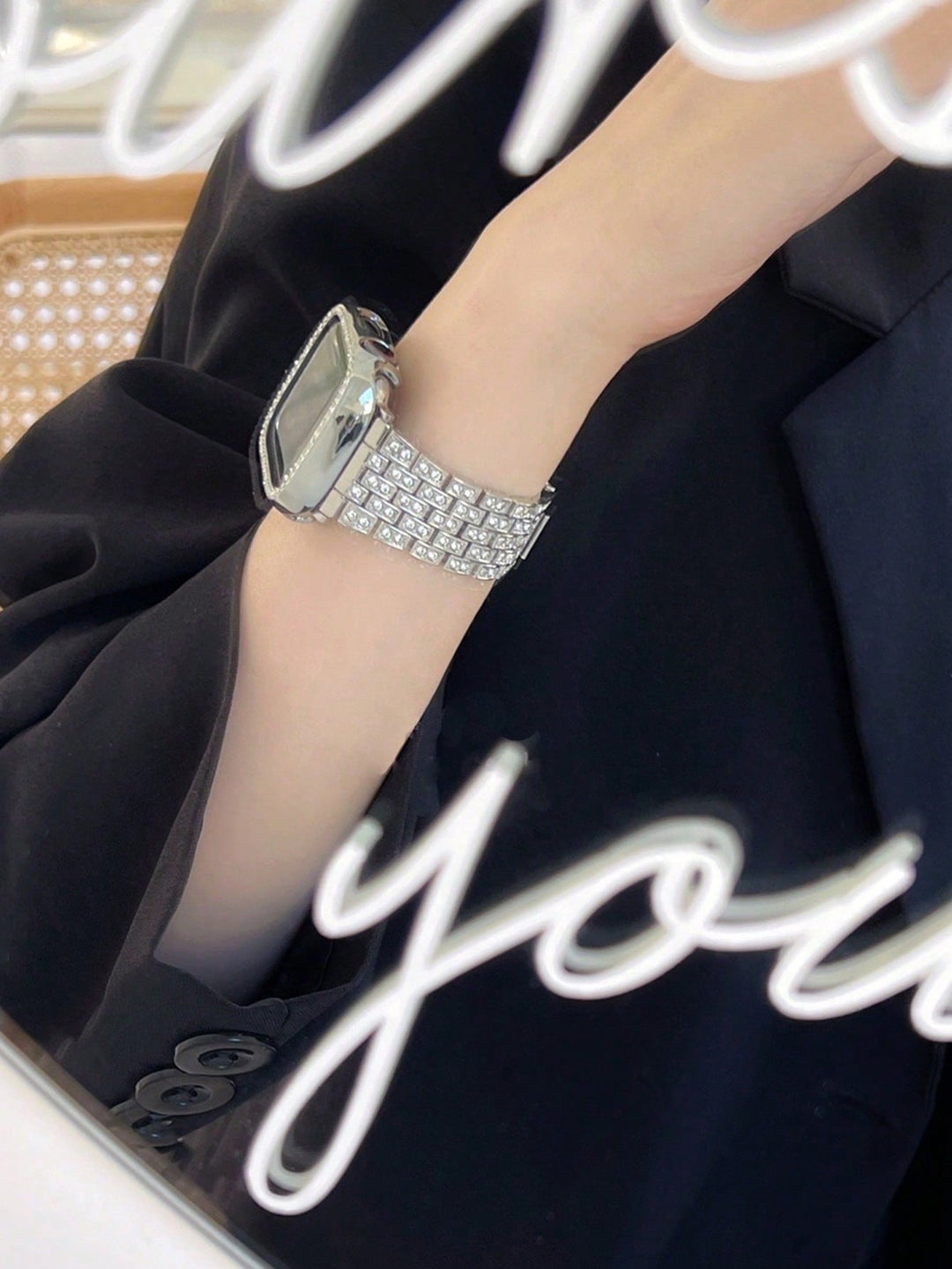 Curea smartwatch SHEIN, argintiu