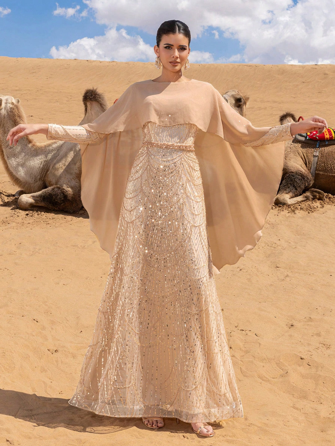Rochie SHEIN, kaki