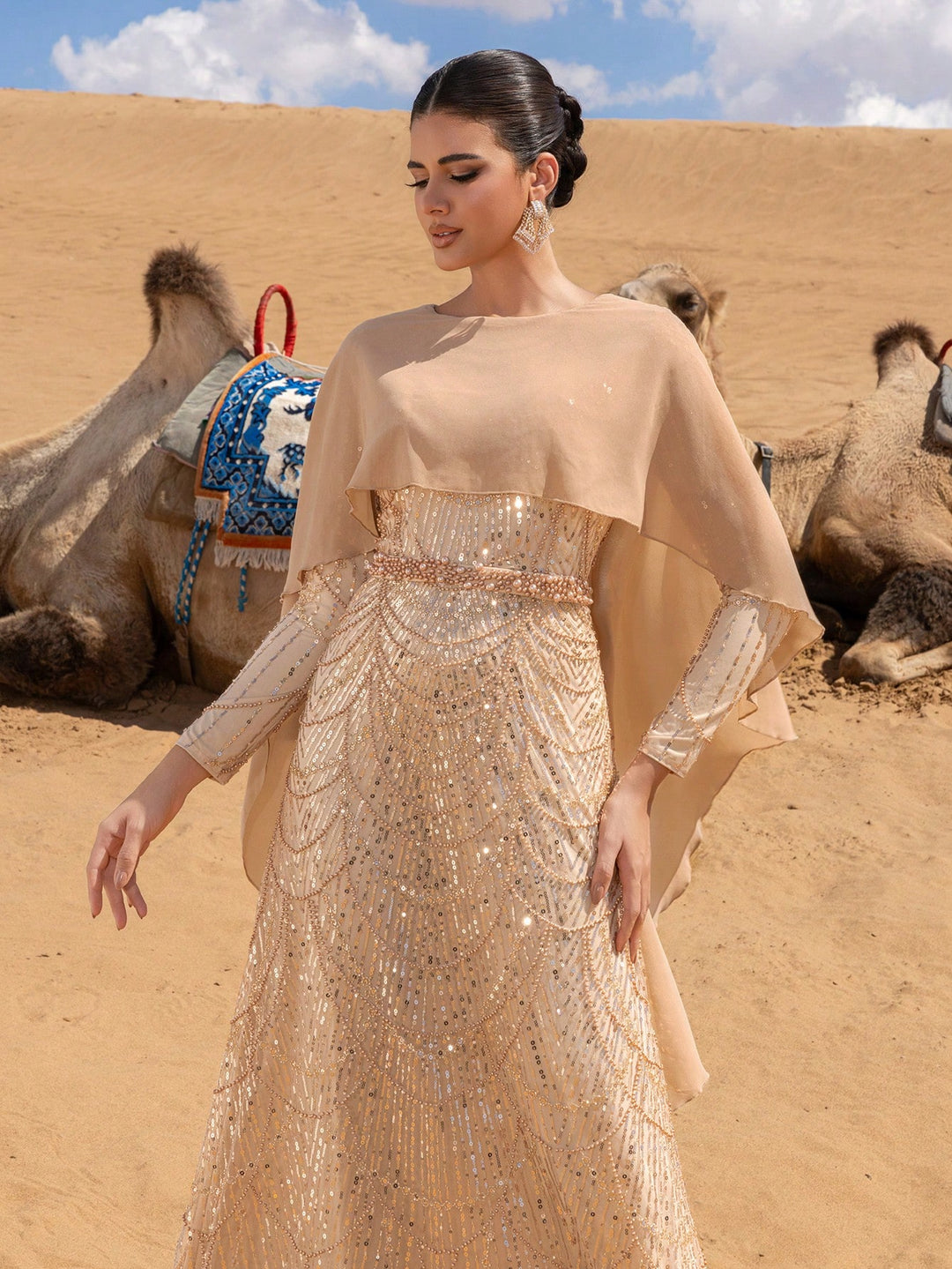 Rochie SHEIN, kaki