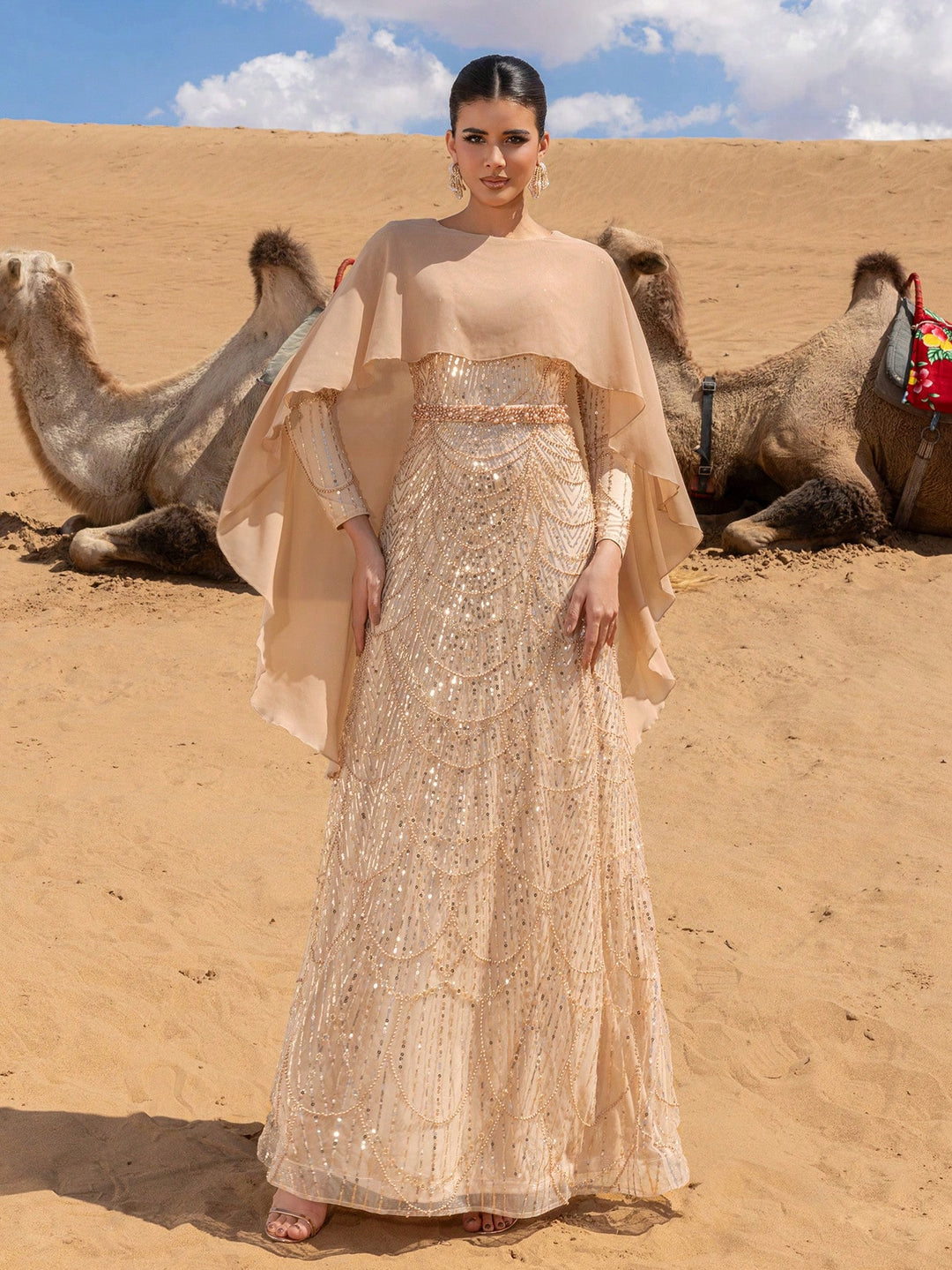 Rochie SHEIN, kaki
