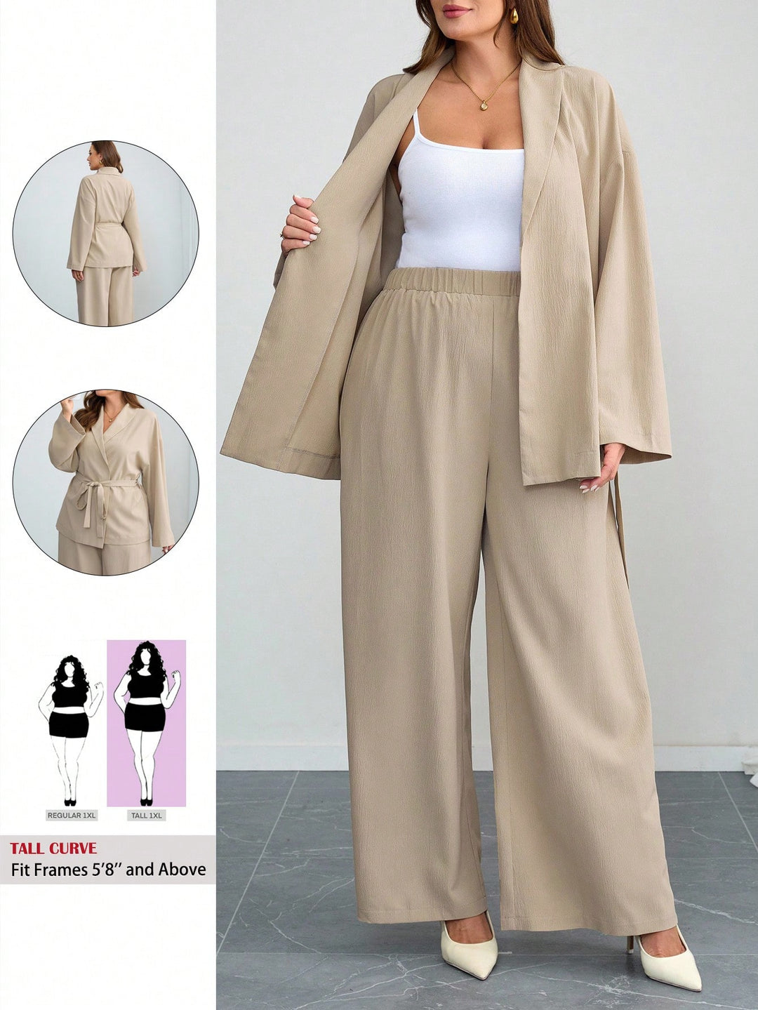 SHEIN együttes, bézs