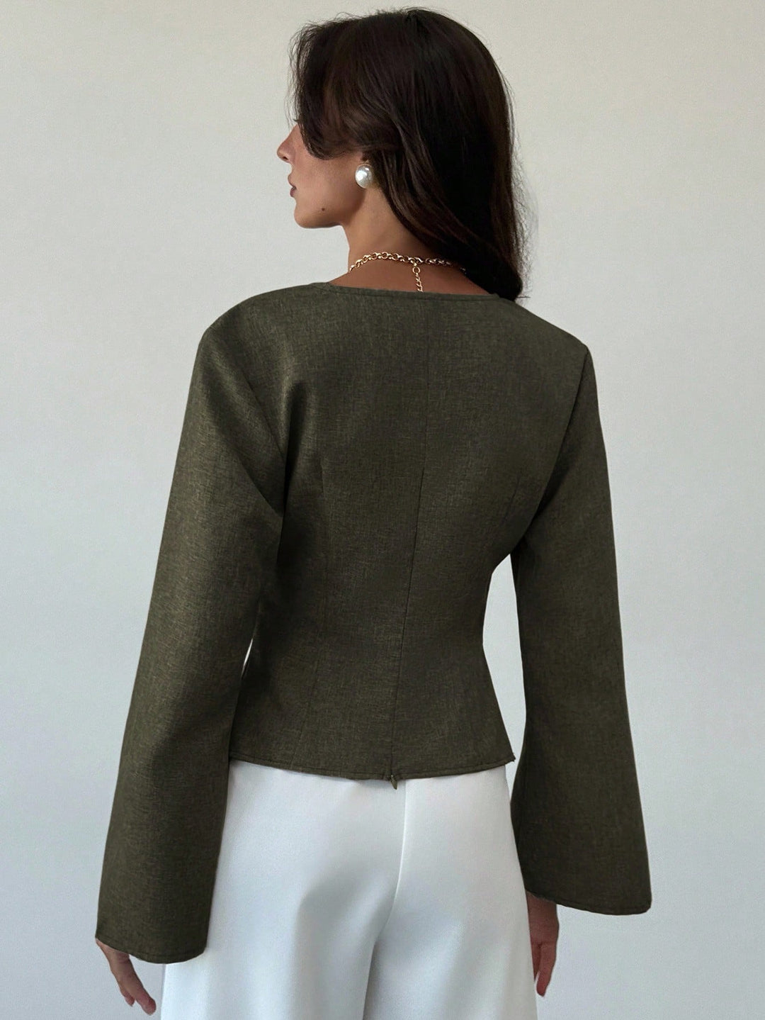 Bluza pulover SHEIN, kaki