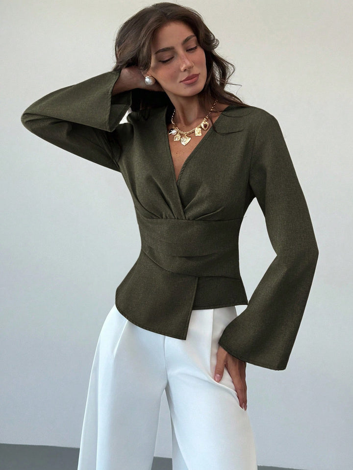 Bluza pulover SHEIN, kaki