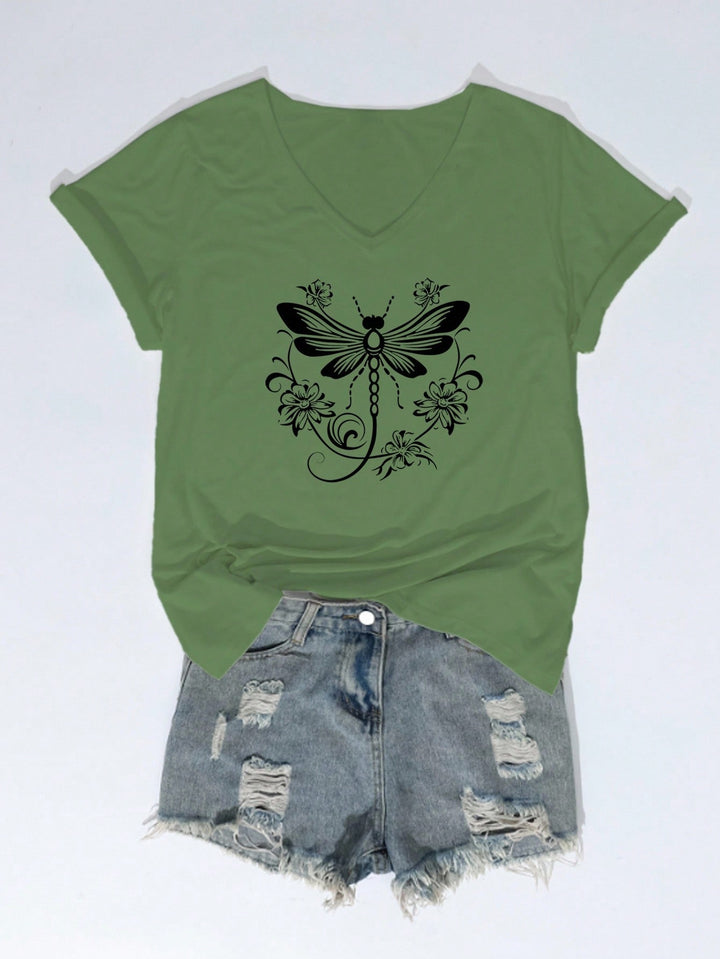 SHEIN póló, khaki