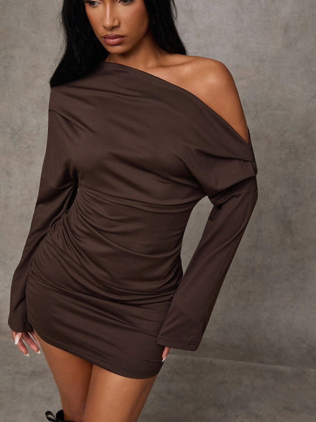 Rochie mini SHEIN, maro