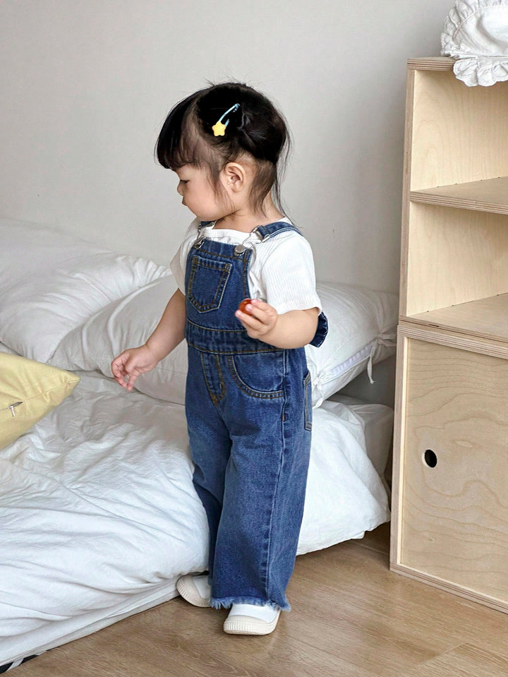 Salopetă de denim SHEIN, albastru