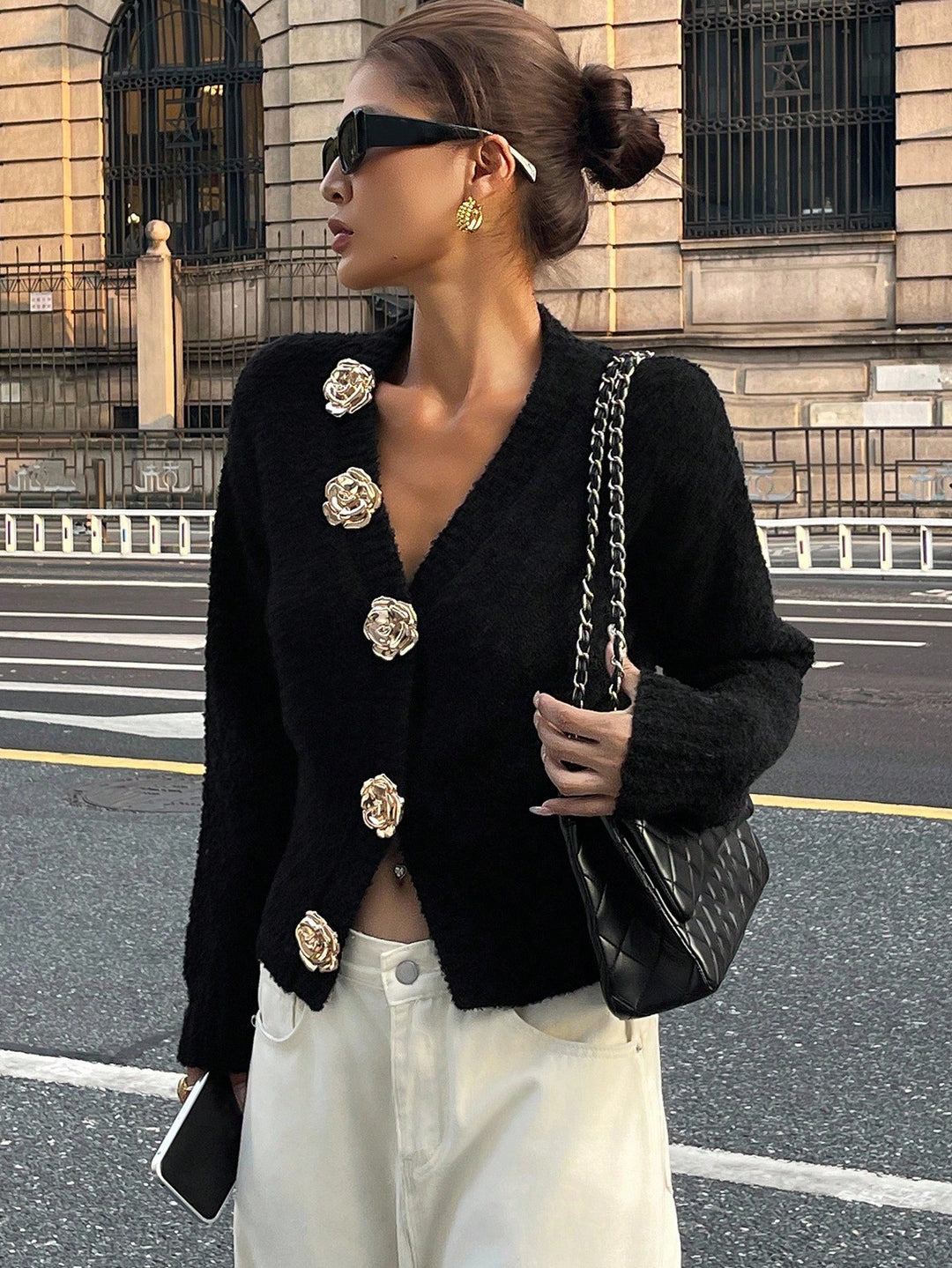 Cardigan SHEIN, negru