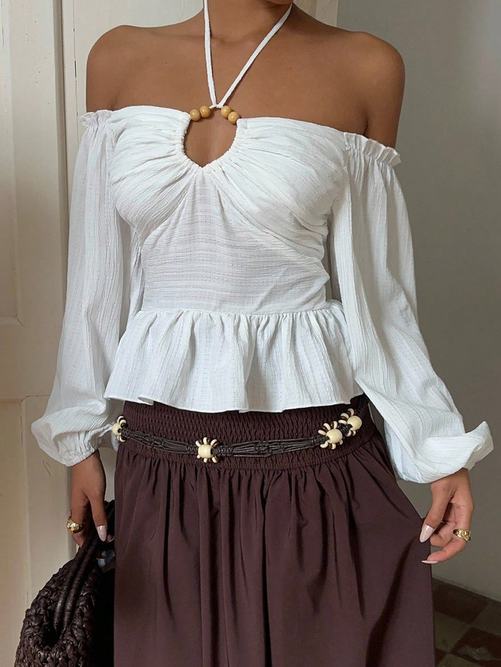Top SHEIN, alb